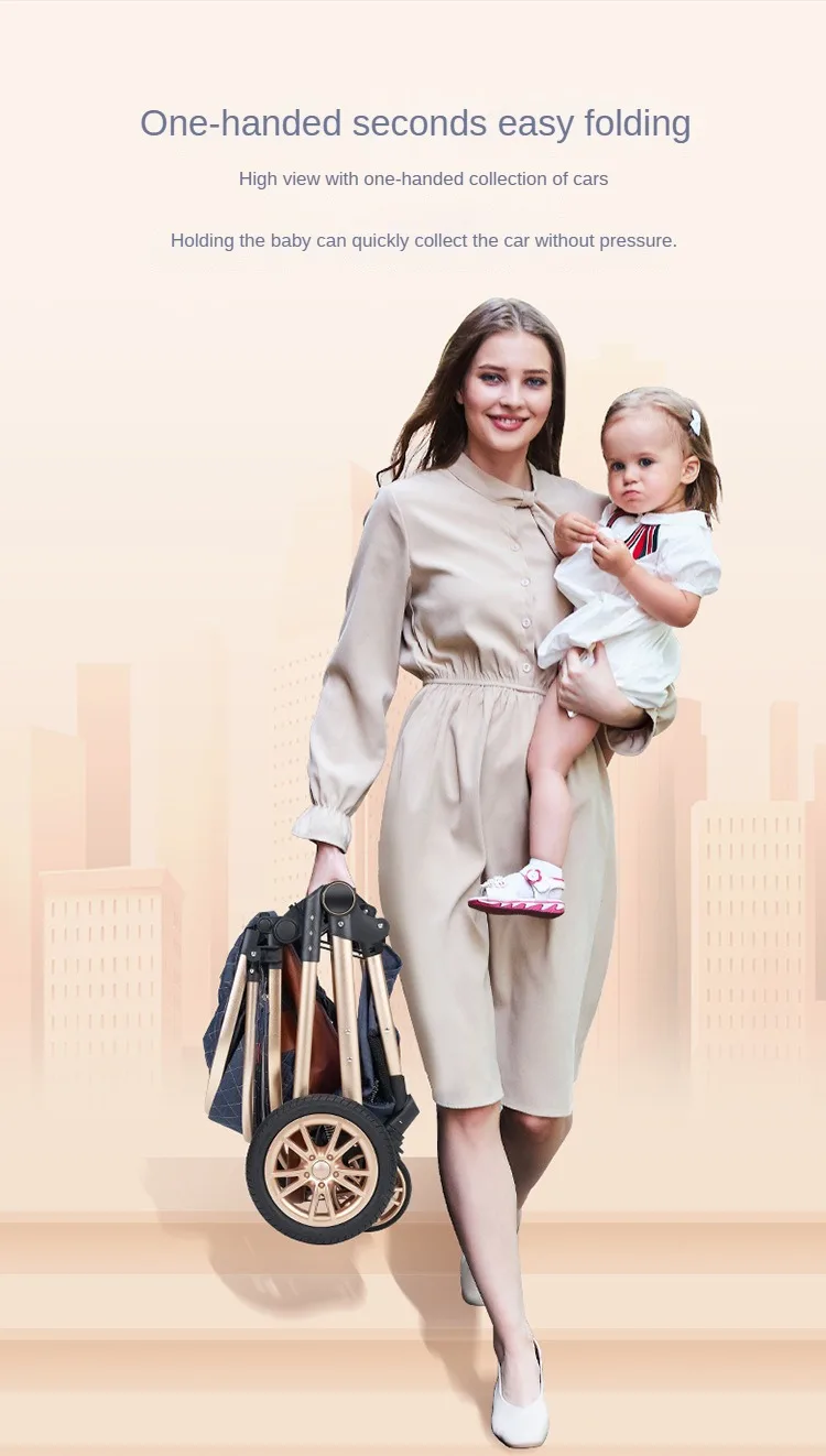 V9 Baby Stroller 2 in 1