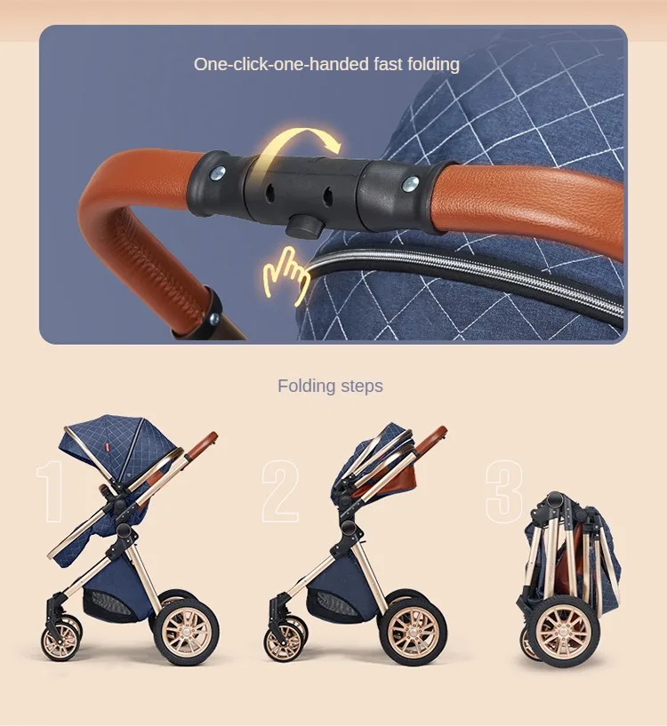 V9 Baby Stroller 2 in 1