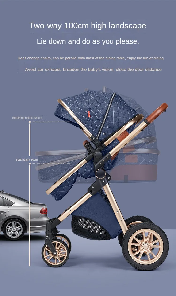V9 Baby Stroller 2 in 1
