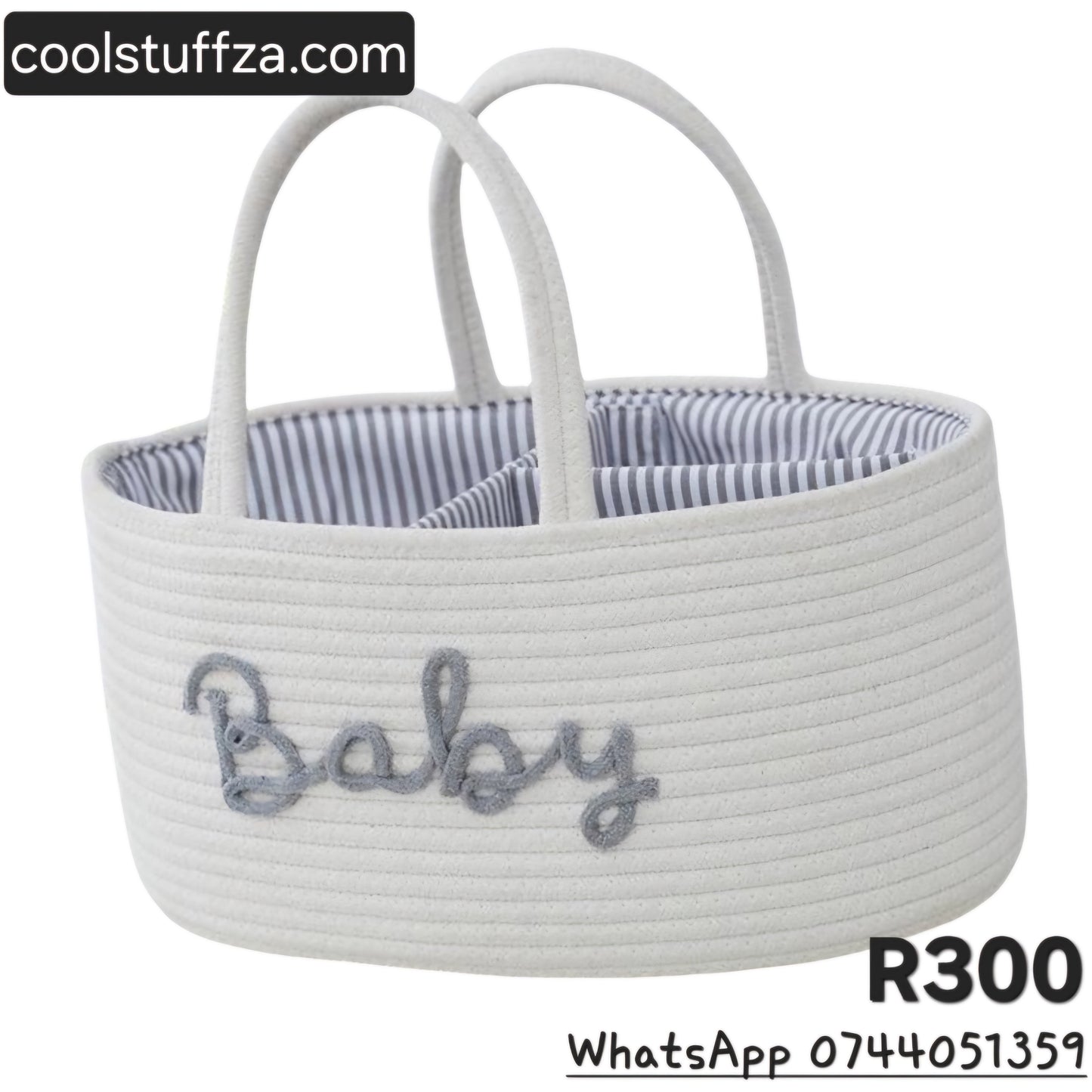 Rope weaving storage basket