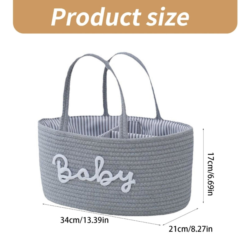 Rope weaving storage basket