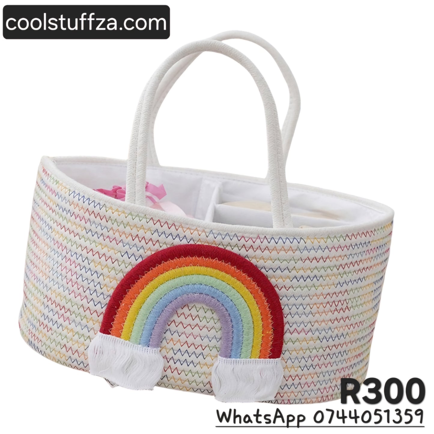 Rope weaving storage basket