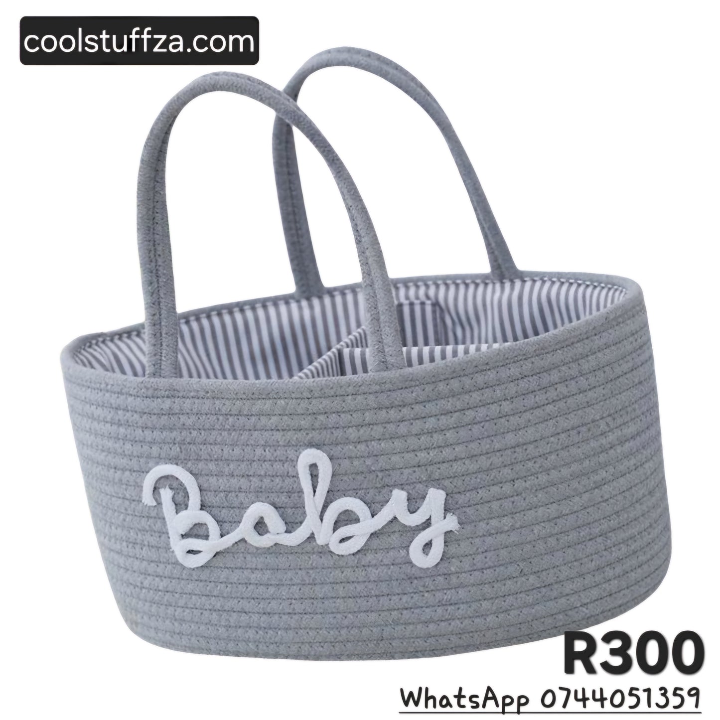 Rope weaving storage basket