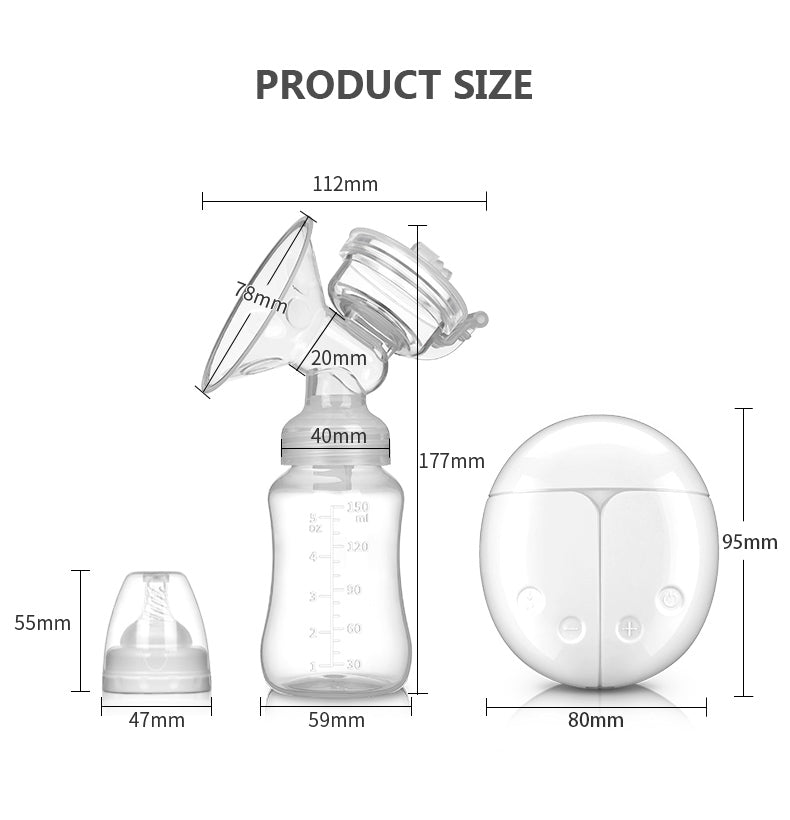 Double electric breast pump
