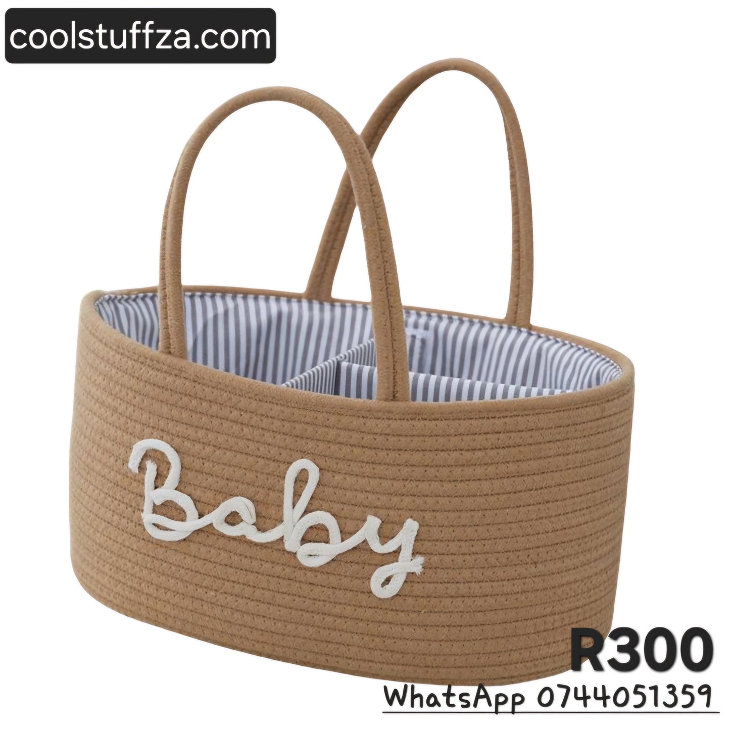 Rope weaving storage basket