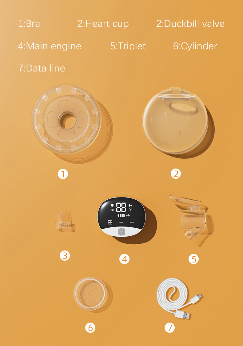 Wearable wireless breast pump