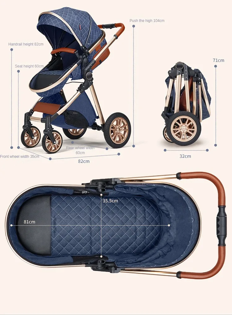 V9 Baby Stroller 2 in 1