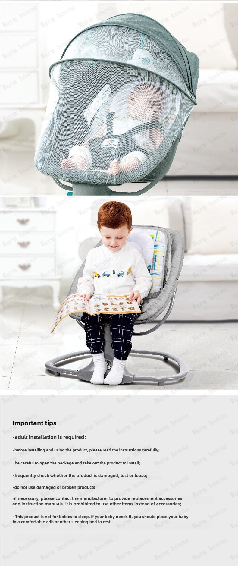 Mastela Deluxe 3 in 1 Multifuntional Baby Swing Bassinet