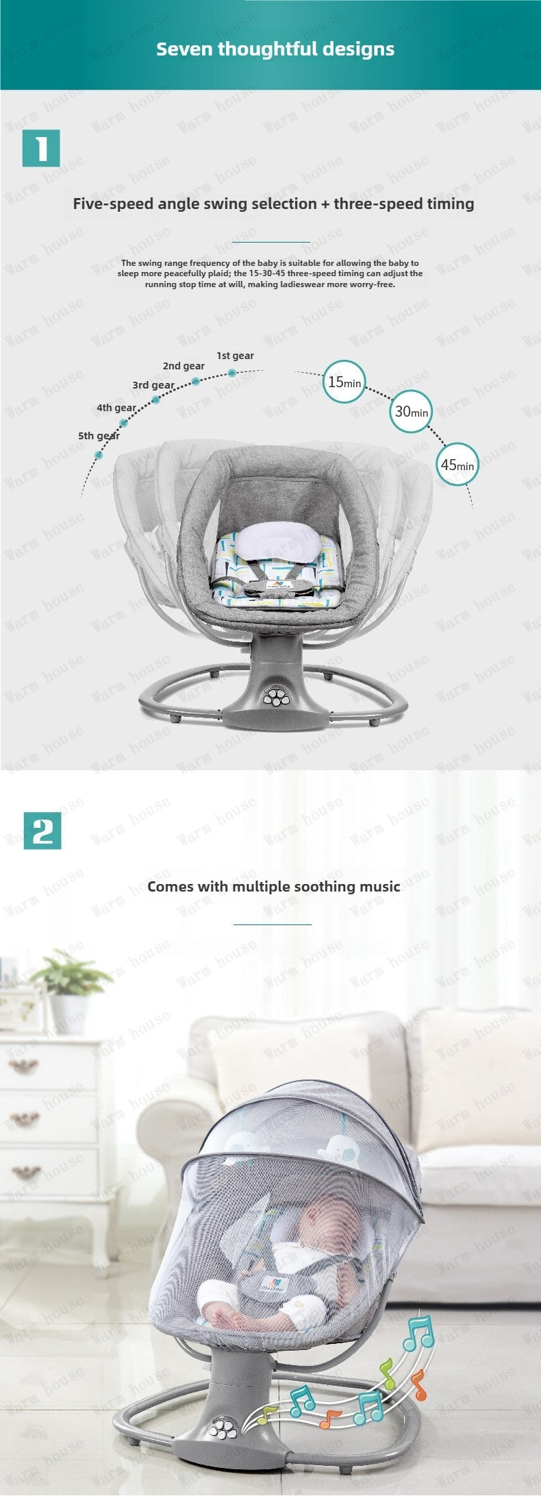 Mastela Deluxe 3 in 1 Multifuntional Baby Swing Bassinet