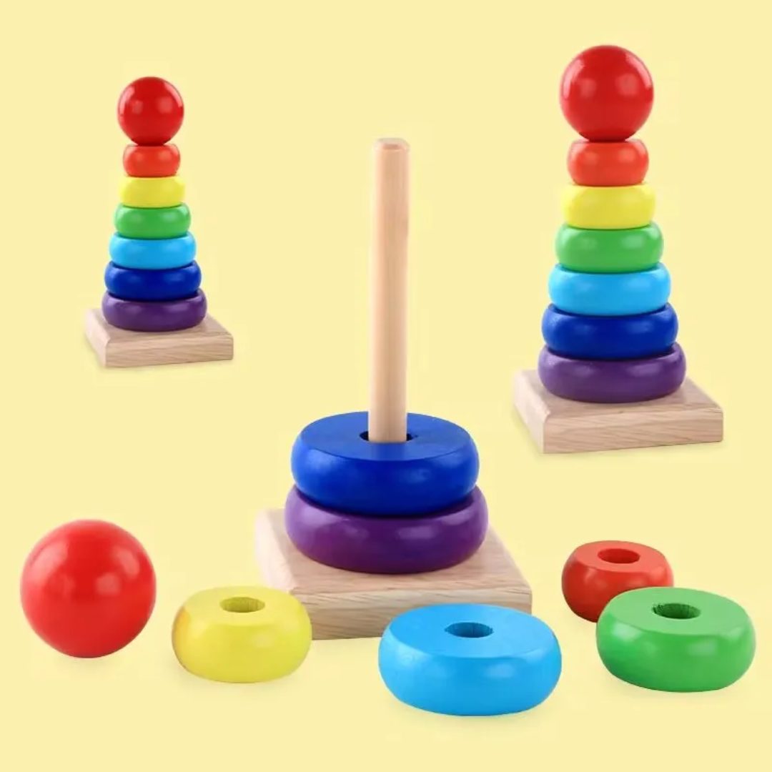 Wooden Rainbow Tower