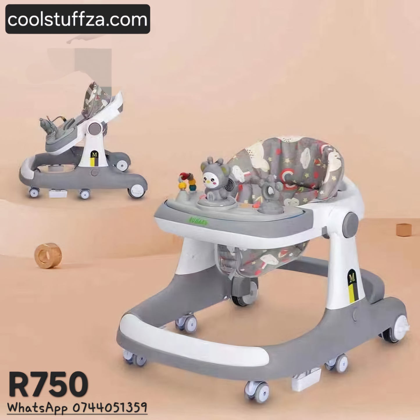 Baby Walker 5 in 1 grey