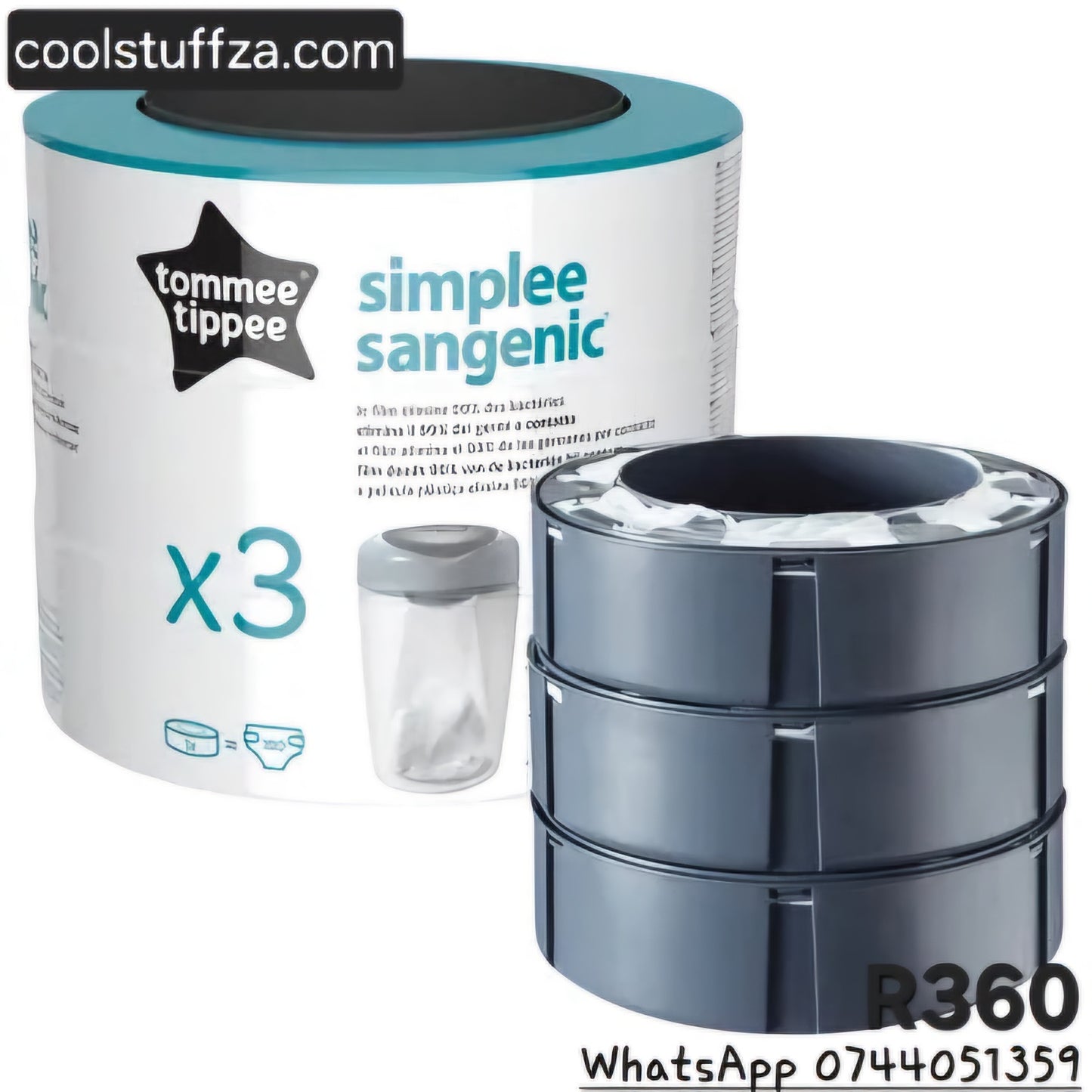 Tommee Tippee Simplee Sangenic Refills Cassette Eco-Friendlier