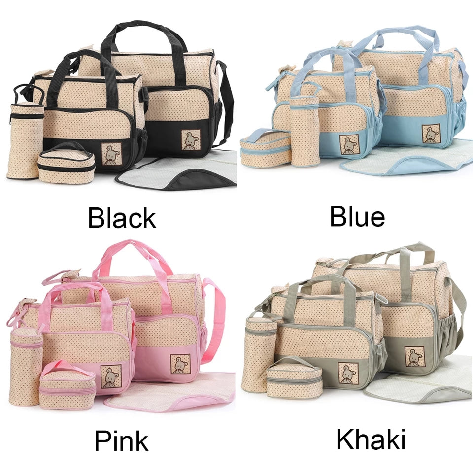 5 Pieces Nappy bags assorted 2