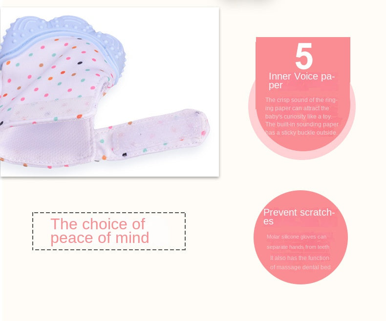 Baby Silicone Mittens Gloves