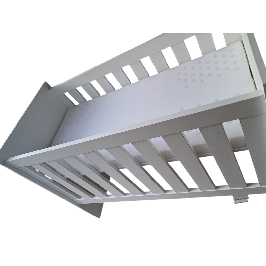 Amelia Wooden Cot Bed with Mattress white
