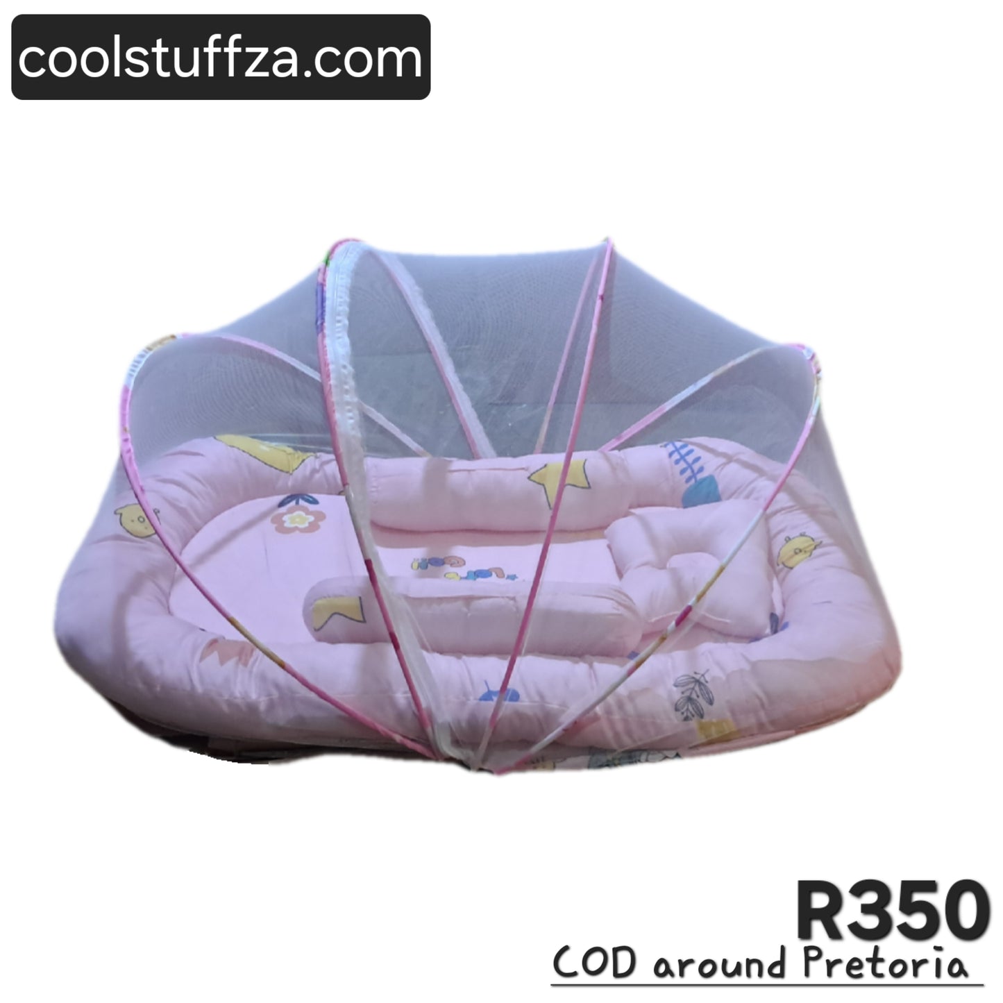 Baby Nest Crib with Mosquito Net pink 22