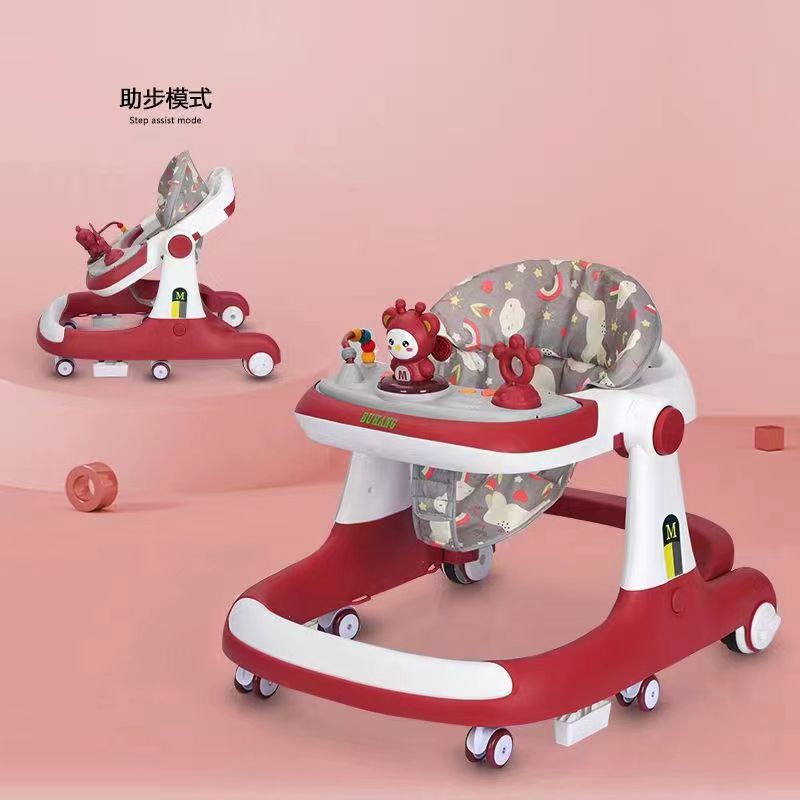 Baby Walker 5 in 1 maroon