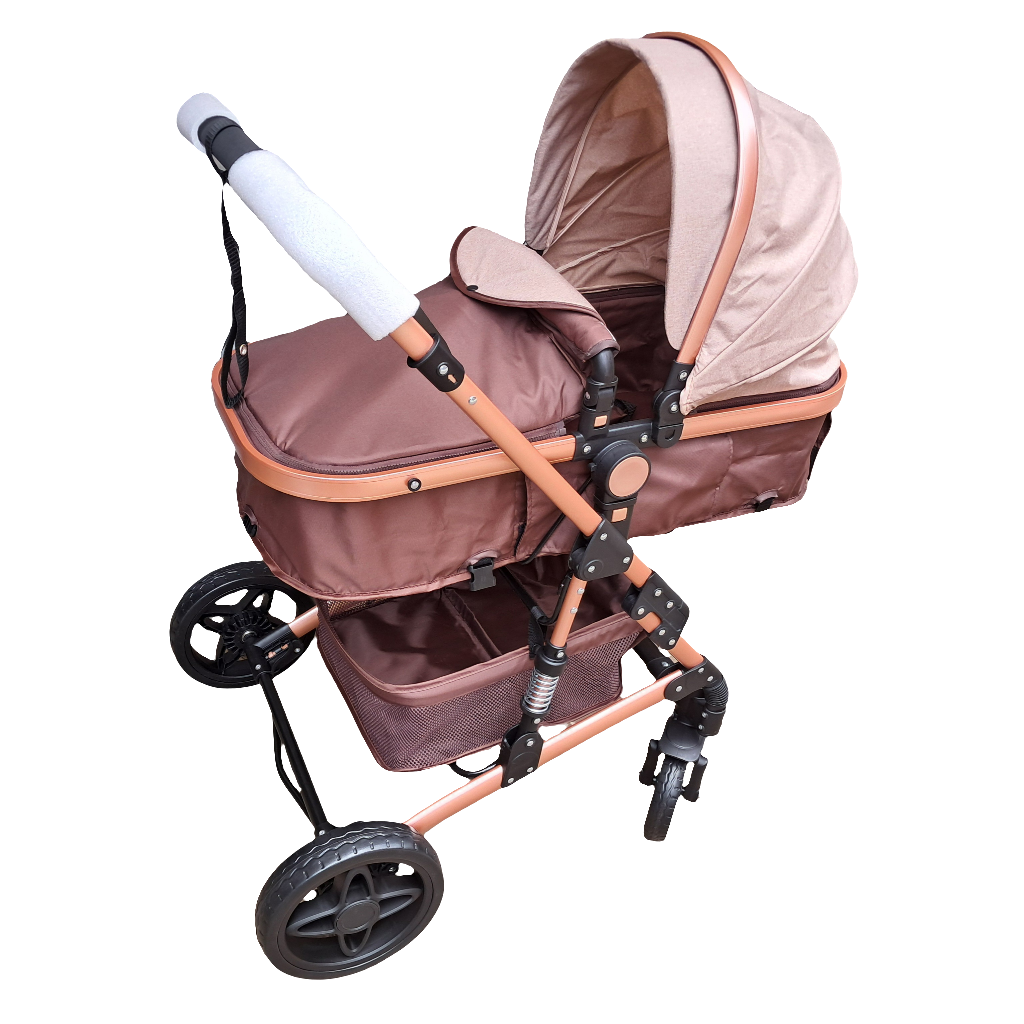 Belecoo A530 2 in 1 Stroller Khaki