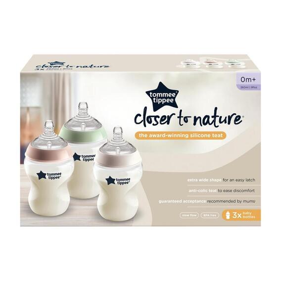 Tommee tippee 260ml 3 pack