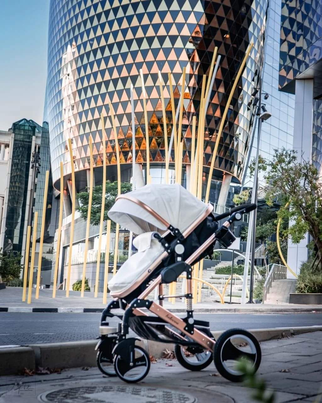 Belecoo Q3 535 PULeather 2 in 1 stroller