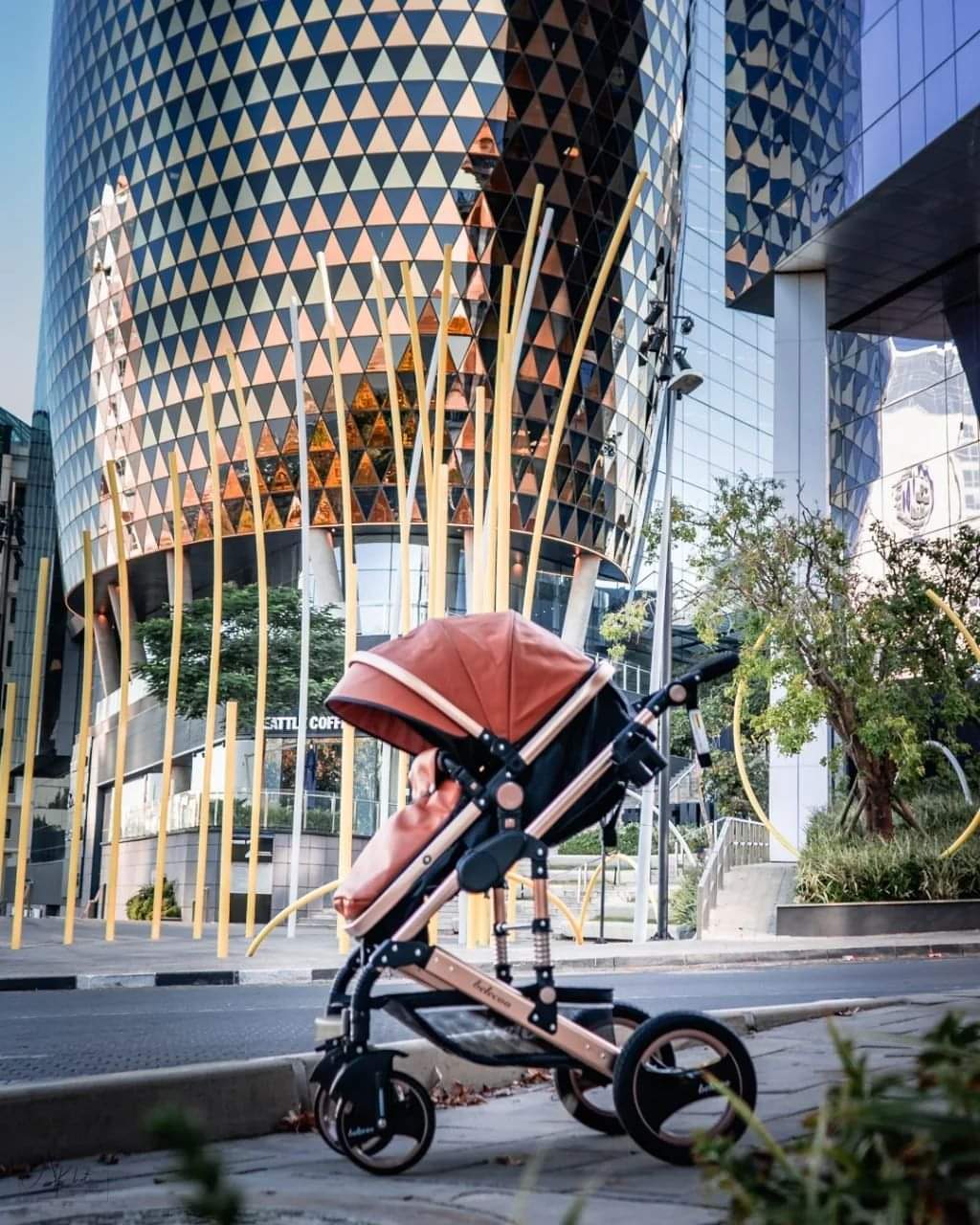 Belecoo Q3 535 PULeather 2 in 1 stroller