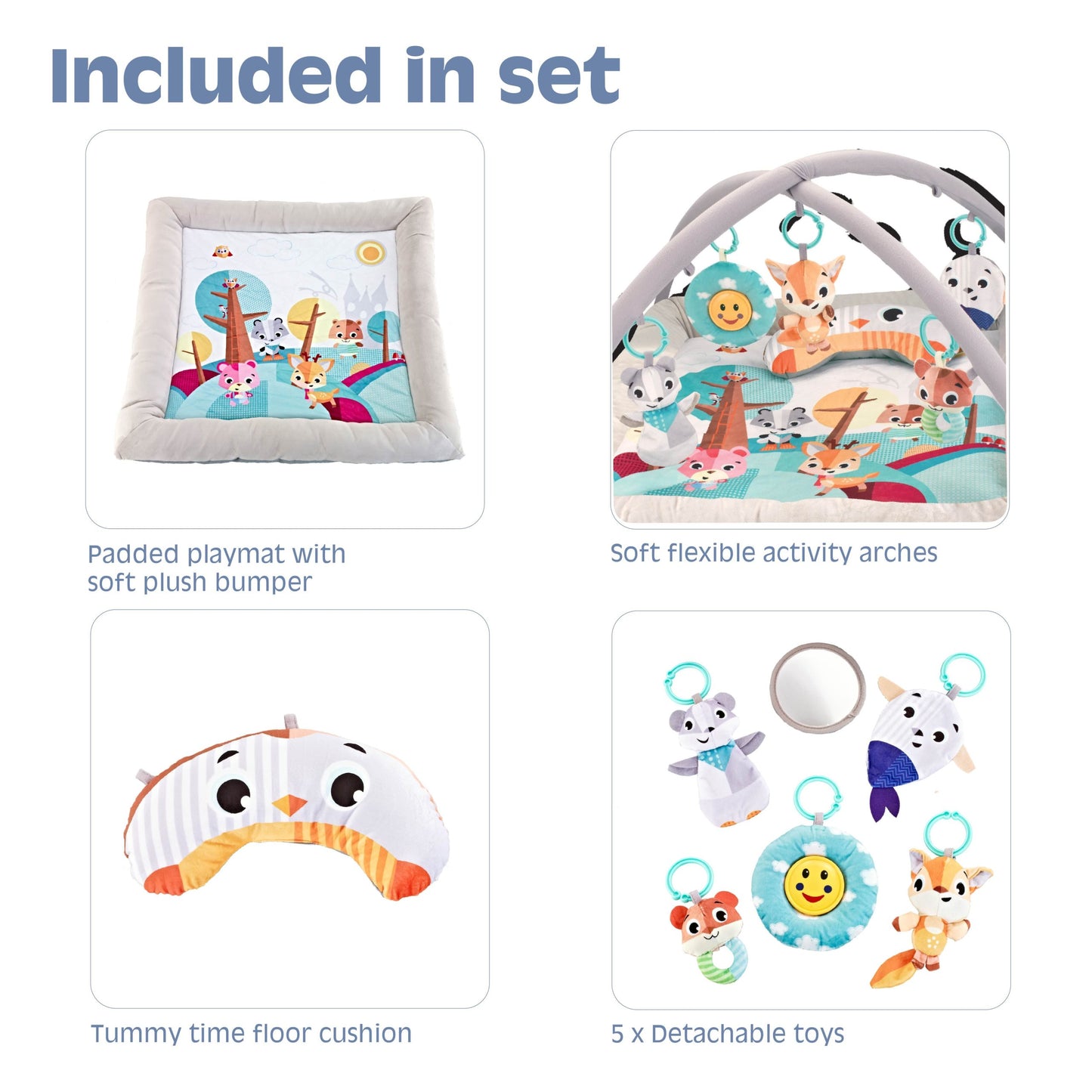 Snuggletime Forest Friends Activity Play Mat