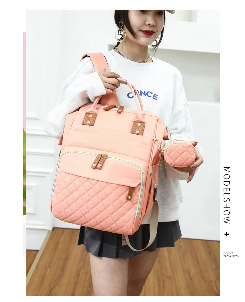 Mommy Bag Set 2 Pieces Pink