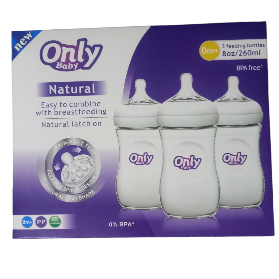 Only Baby Feeding bottles 260ml