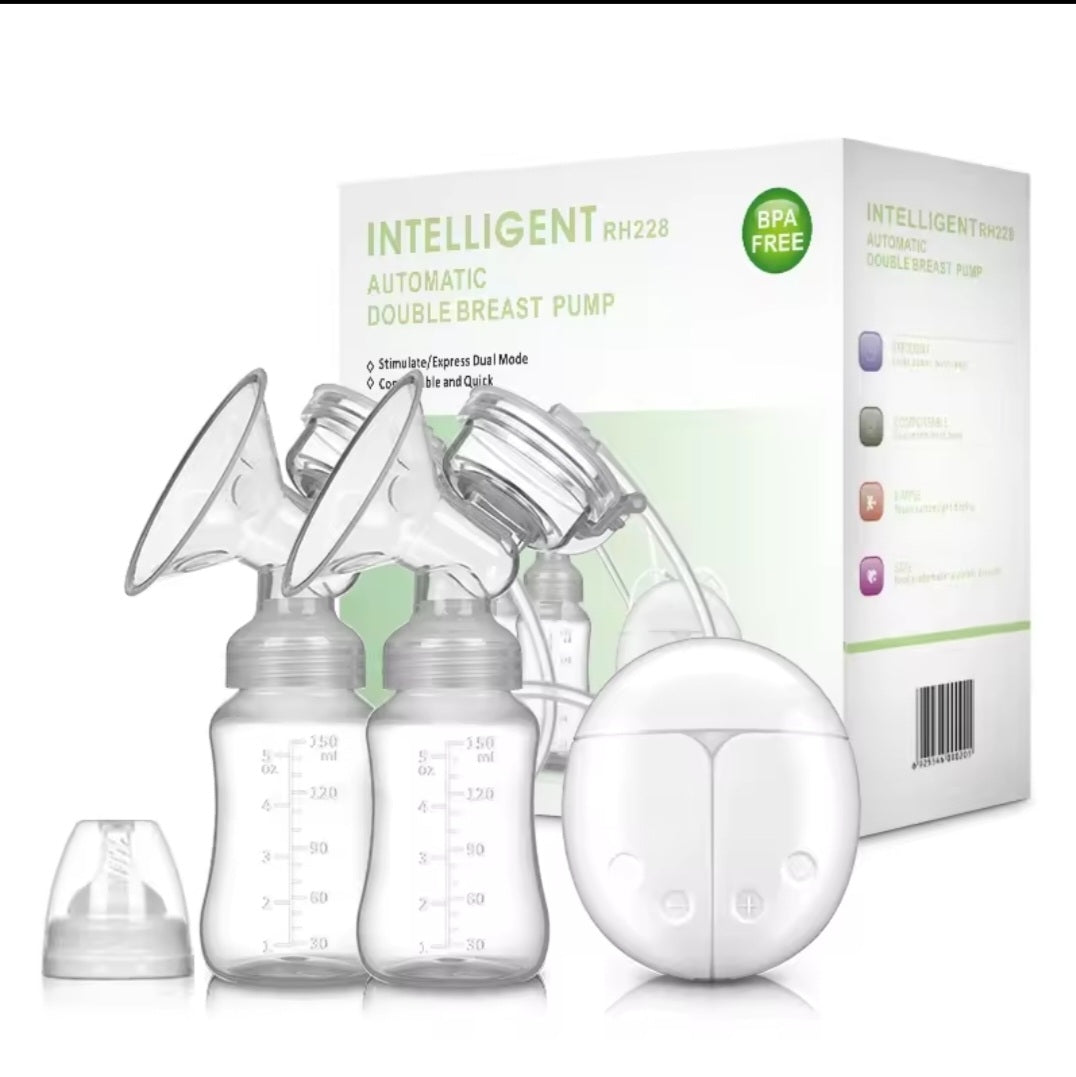 Double electric breast pump