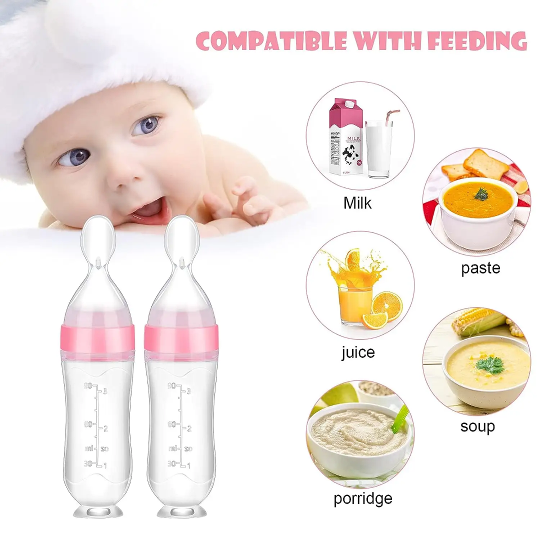 Baby Silicone Feeding Bottle 90ml