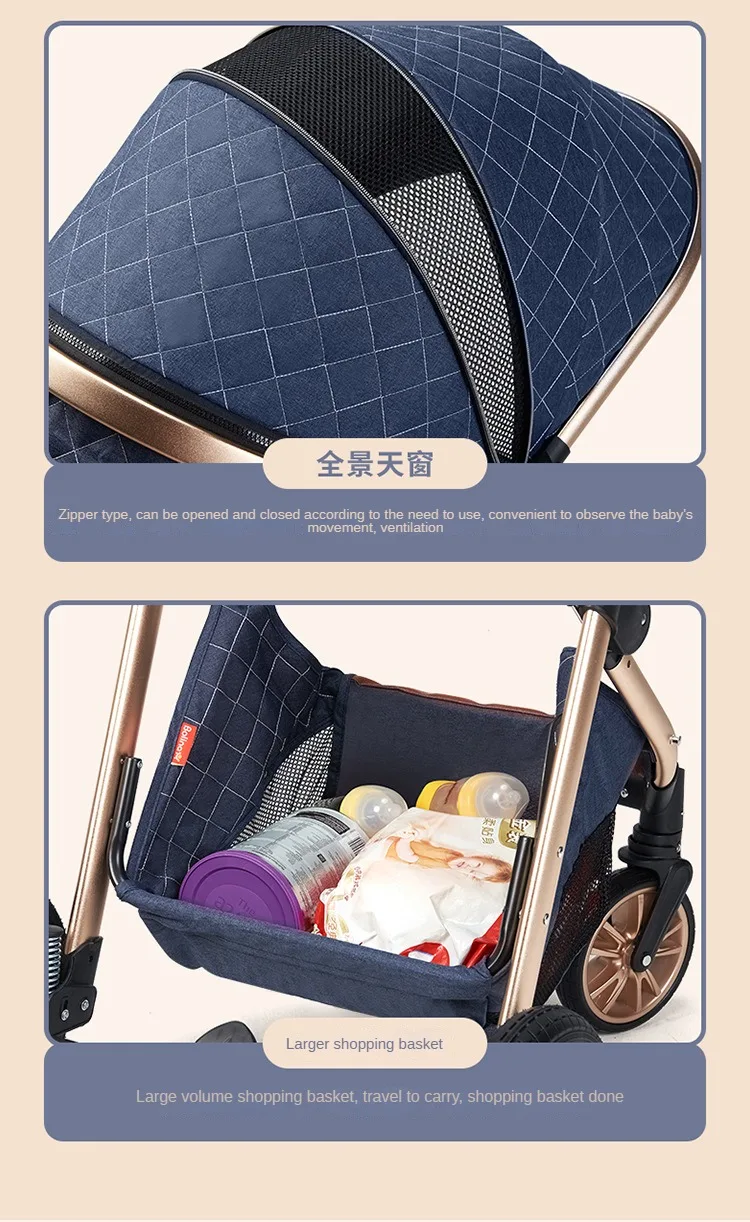 V9 Baby Stroller 2 in 1