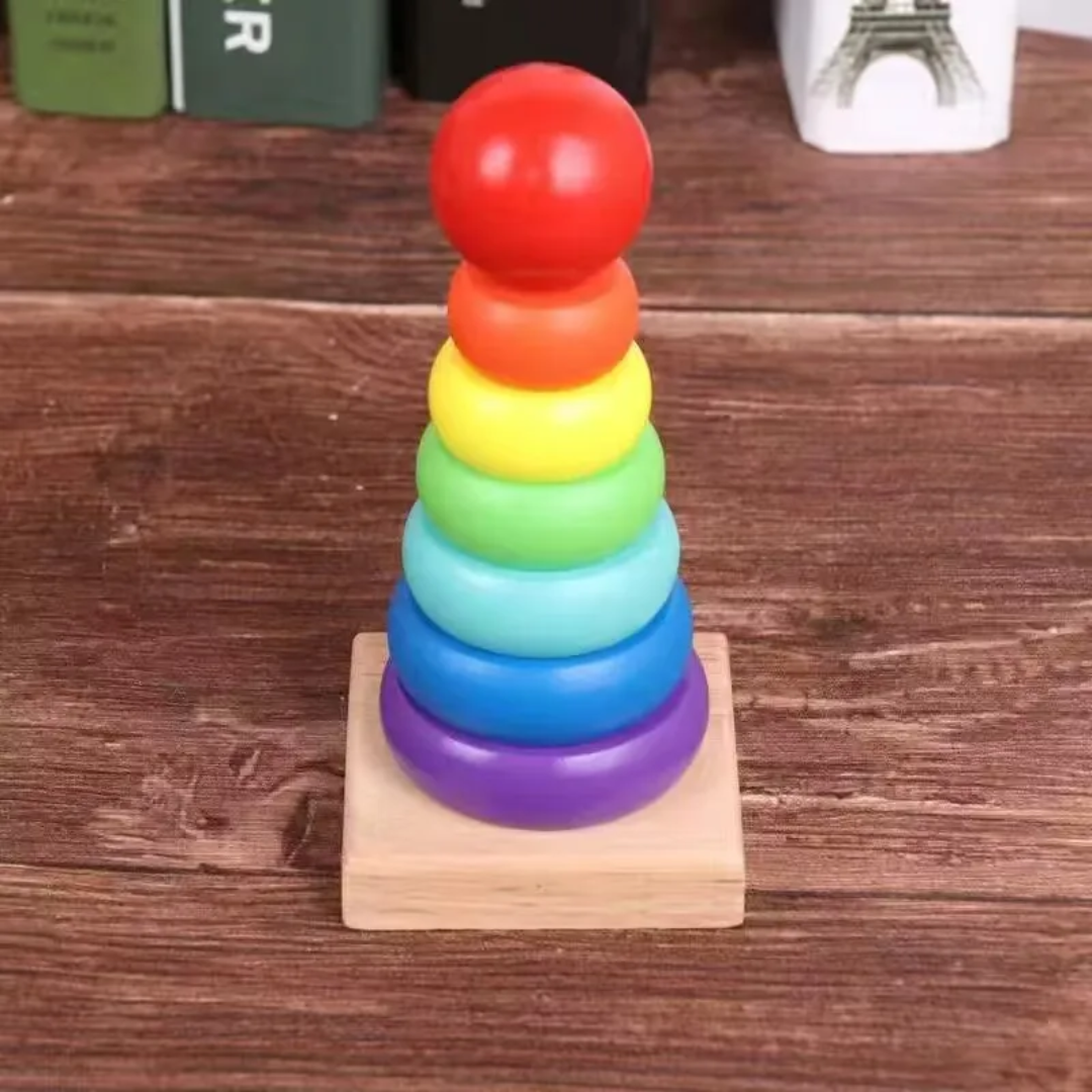 Wooden Rainbow Tower