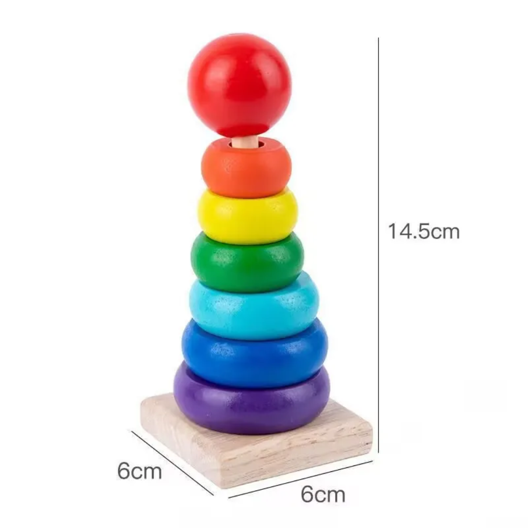 Wooden Rainbow Tower