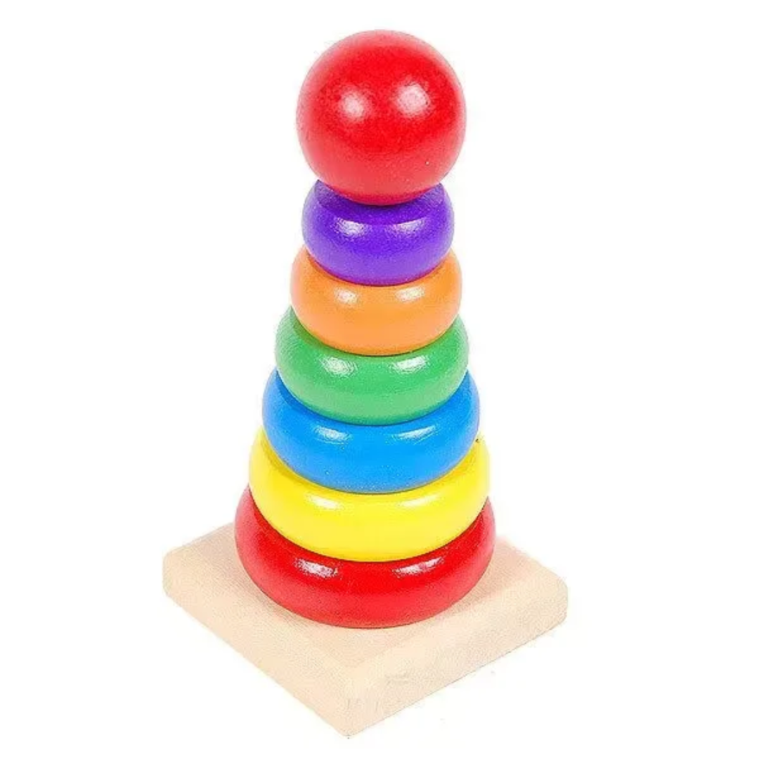 Wooden Rainbow Tower