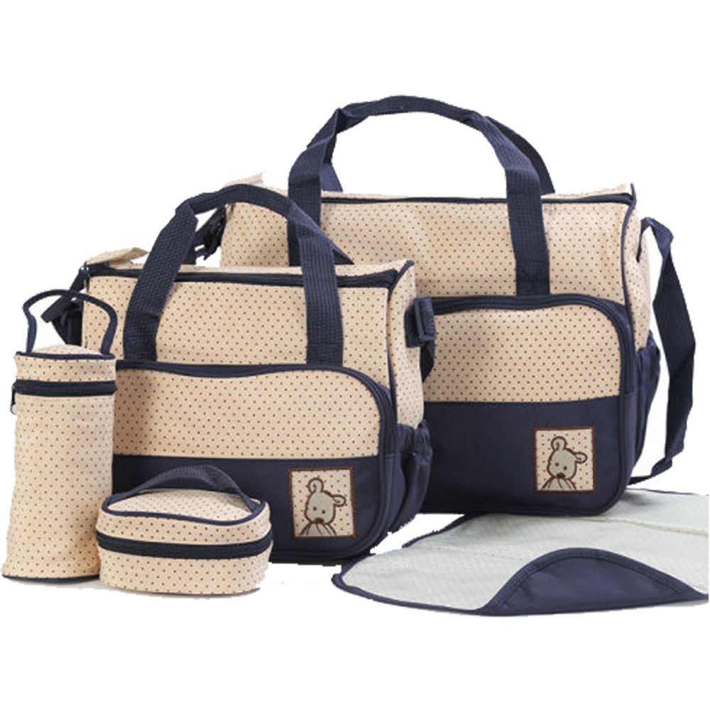 5 Pieces Nappy bags black