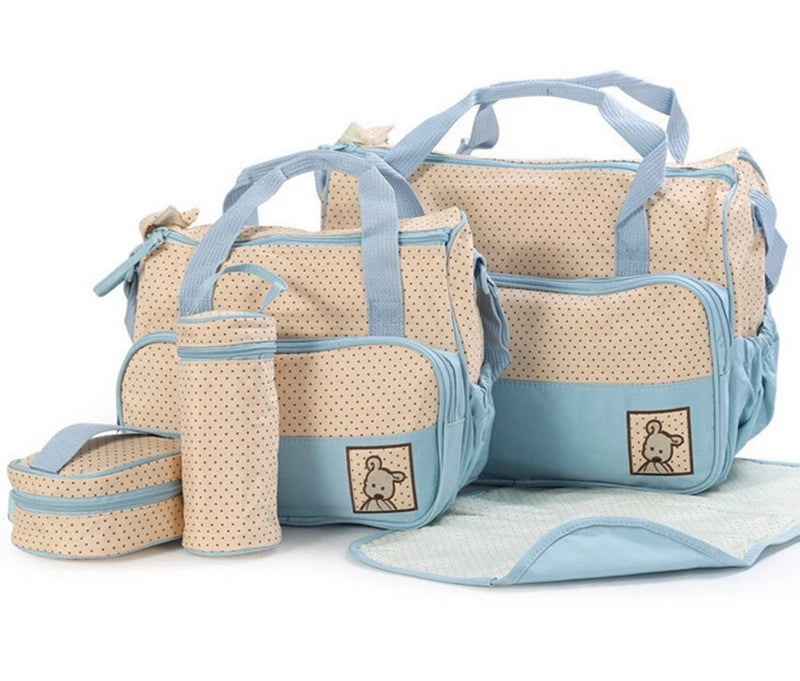 5 Pieces Nappy bags light blue