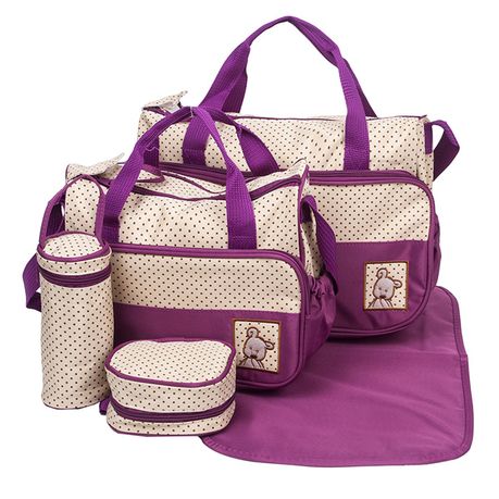 5 Pieces Nappy bags purple
