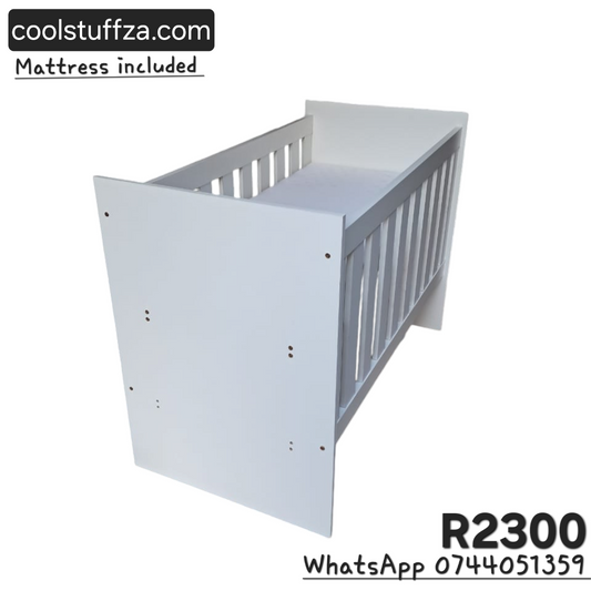 Amelia Wooden Cot Bed with Mattress