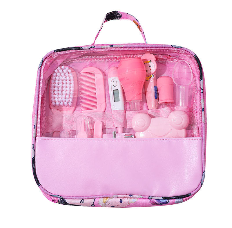 Baby Care kit 13 pieces, Grooming Kit pink bagged