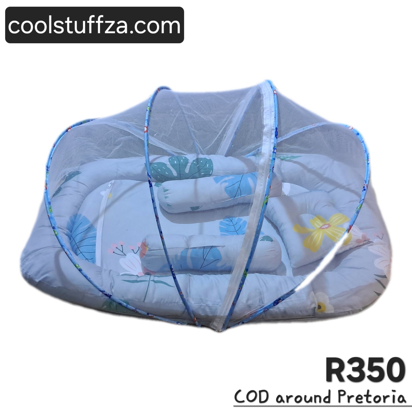 Baby Nest Crib with Mosquito Net grey 1