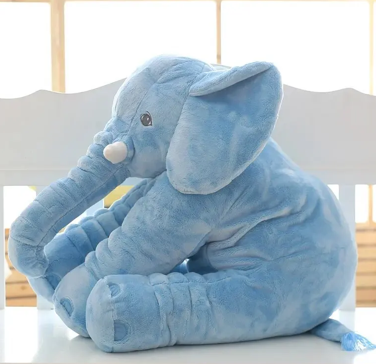 Elephant Pillow blue