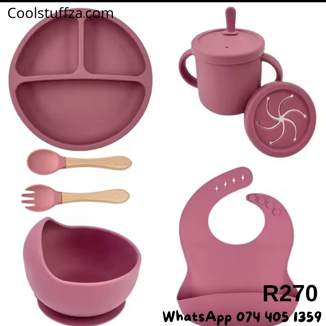 6 Pieces Silicone Feeding Set