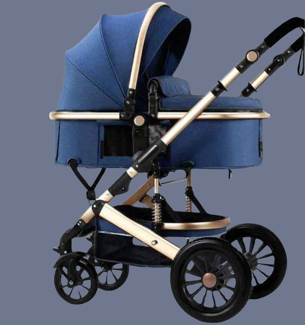 V6 Baby Stroller 2 in 1 blue