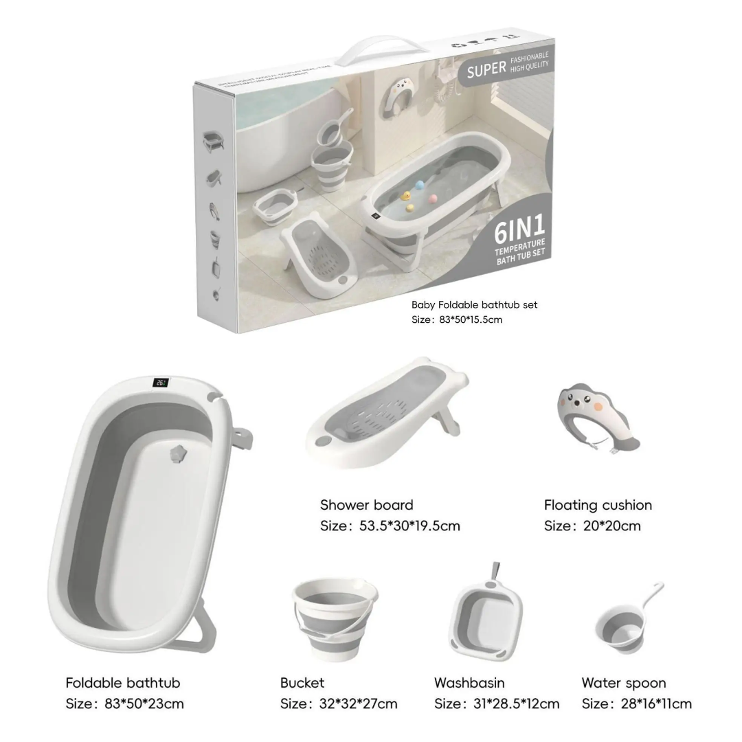 6 in 1 Foldable Baby Bath Set