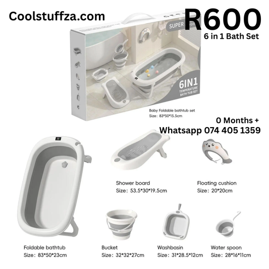 6 in 1 Foldable Baby Bath Set